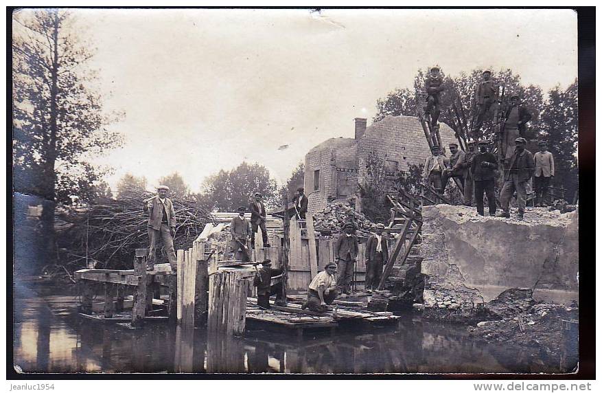 BAZANCOURT CARTE PHOTO OUVRIERS - Bazancourt