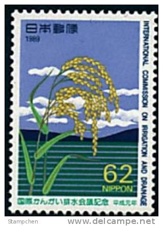 Japan 1989 International Conference On Irrigation And Drainage Stamp Grain Rice Farm Sc#1996 - Ongebruikt