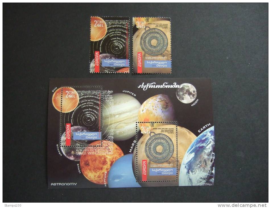 GEORGIA, GEORGIEN, 2009   CEPT  STAMPS + BLOCK  MNH **  (S14 -300/015) - 2009