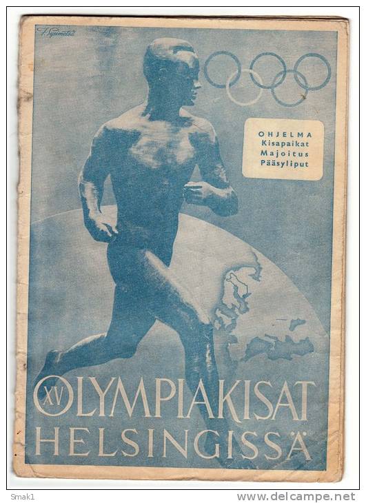 SPORTS XV OLIMPIC GAMES HELSINKI 1952. MAGAZINE OLIMPIC PROGRAM 33 PAGES - Autres & Non Classés