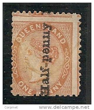 QUEENSLAND - 1881 - Scott # 65 Surcharged - Yvert # 45 - Perforation Severely Misplaced - MINT UNUSED (no Gum) - Nuovi