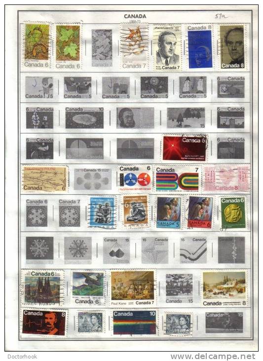 CANADA    Collection Of  Mounted Mint And Used As Per Scan. ( 2 SCANS) - Verzamelingen