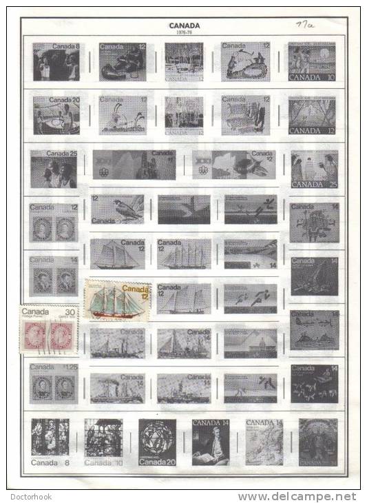 CANADA    Collection Of  Mounted Mint And Used As Per Scan. ( 6 SCANS) - Verzamelingen