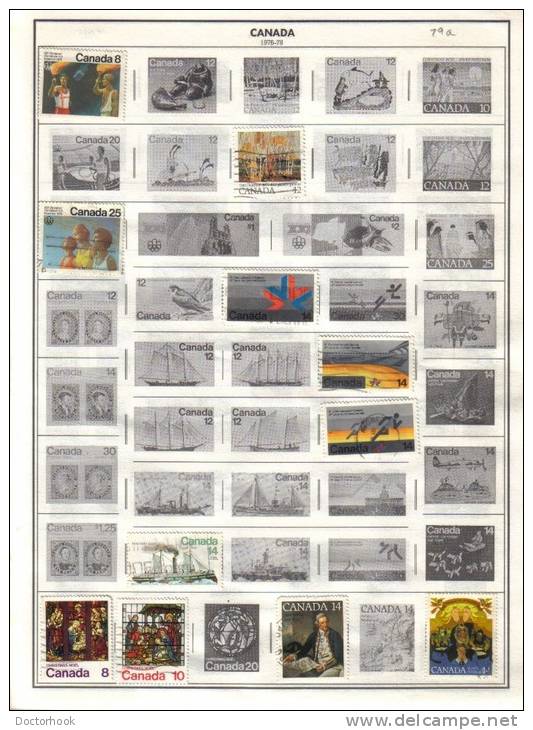 CANADA    Collection Of  Mounted Mint And Used As Per Scan. ( 6 SCANS) - Colecciones