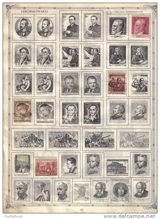 CZECHOSLOVAKIA    Collection Of  Mounted Mint And Used As Per Scan. ( 4 SCANS) - Collezioni & Lotti