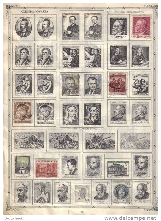 CZECHOSLOVAKIA    Collection Of  Mounted Mint And Used As Per Scan. ( 4 SCANS) - Collections, Lots & Séries