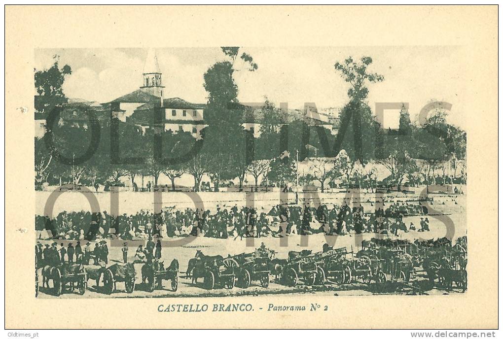 PORTUGAL - CASTELO BRANCO - MERCADO - 1940 PC - Castelo Branco