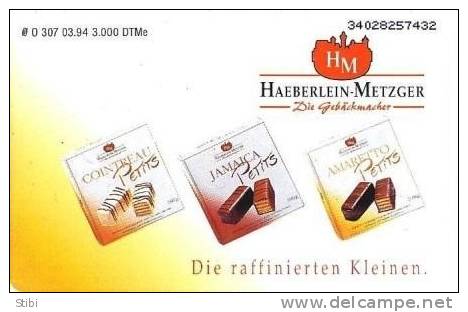 Germany - O 307 - 03.1994 - Chocolate - Haeberlein Metzger - Praliné - 3.000ex - K-Serie : Serie Clienti