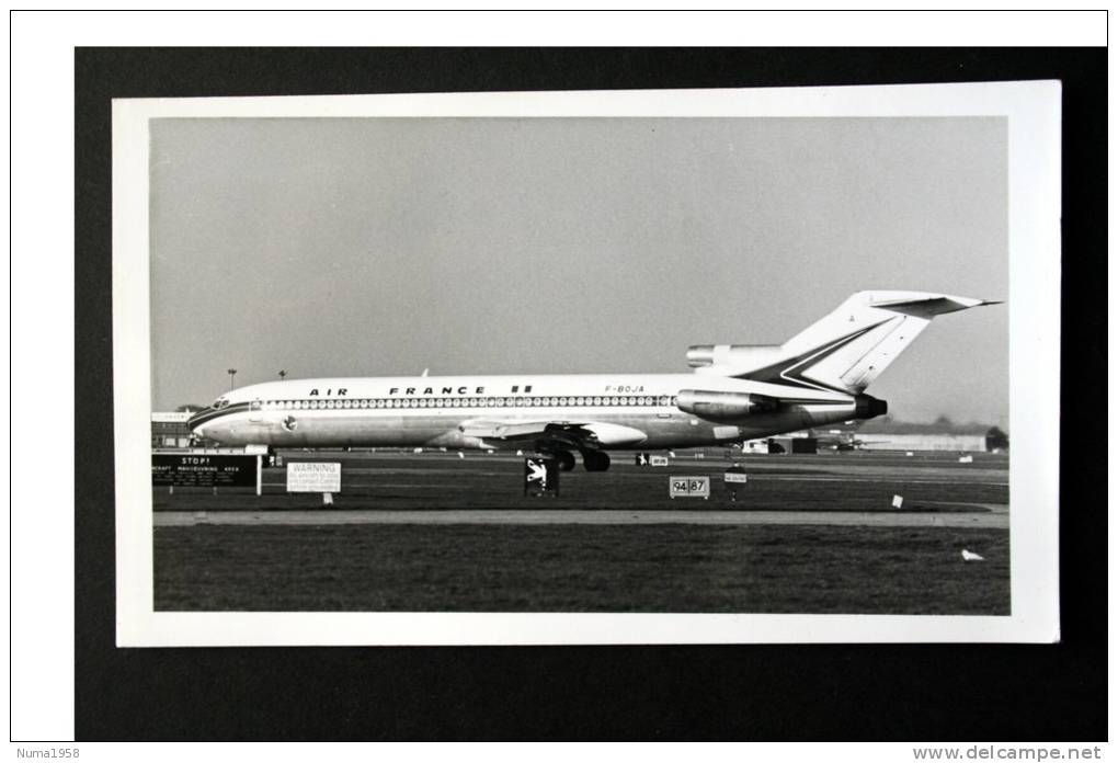 PHOTO THEME AVION AVIATION AEROPORT  AIR FRANCE  BOEING   727 F - BOJA  1960 - Aviation