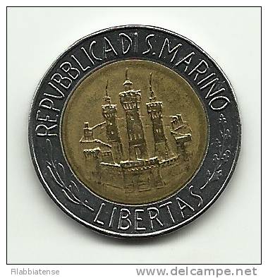 1984 - San Marino 500 Lire    ---- - San Marino