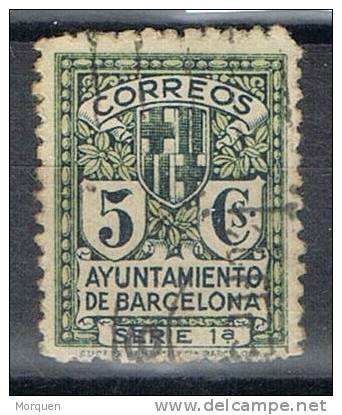 Sello Barcelona Recargo Exposicion, VARIEDAD Sin Letra, Num 9na º - Barcelone