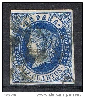 Sello 12 Cuartos 1862 Isabel II, Num 59 º - Used Stamps