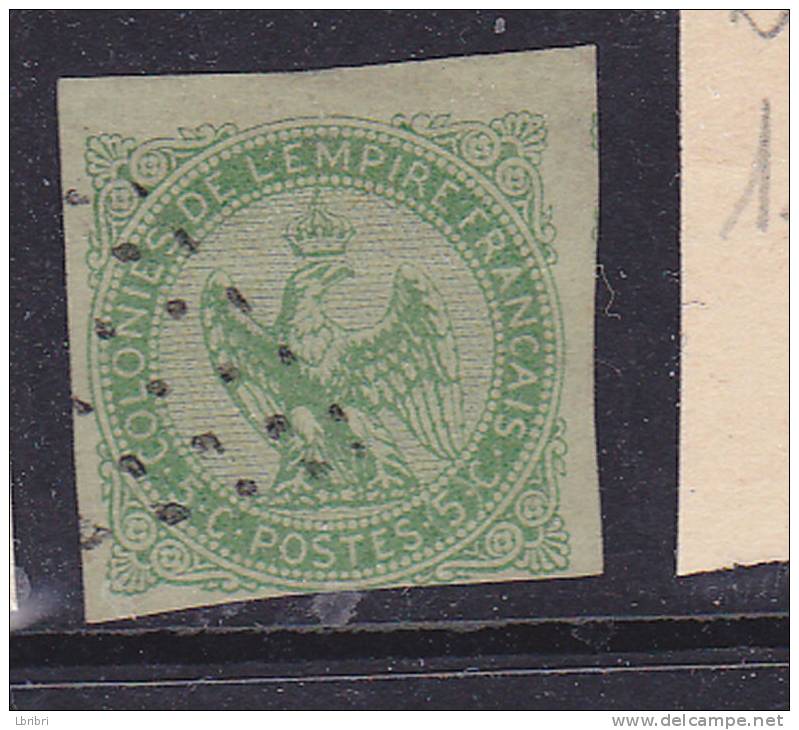 COLONIES GÉNÉRALES N° 2 5C VERT OBL - Eagle And Crown