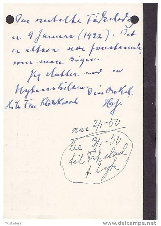 Denmark Postal Stationery Ganzsache Entier (169) 10 Ø Brevkort KØBENHAVN Omk. 1950 (2 Scans) - Postwaardestukken