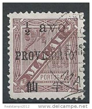 MACAU -1894, D. Carlos I, C/ Sobrecarga«PROVISÓRIO» E Sobretaxa, 1/2 A.  S/ 2 1/2 R.  D.11 3/4 X 12 (o)   MUNDIFIL Nº 59 - Used Stamps