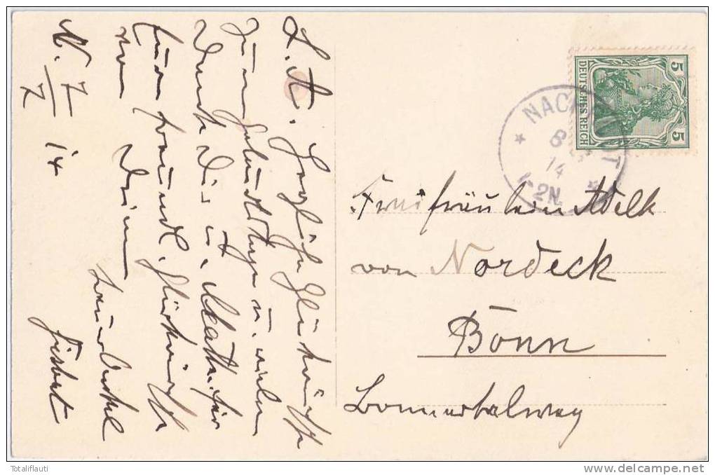 Haus Nachrodt Wiblingwerde Sauerland Märkischer Kreis Arnsberg Autograf Adel Onkel Gisbert An Von Nordeck Bonn 8.4.1914 - Altena