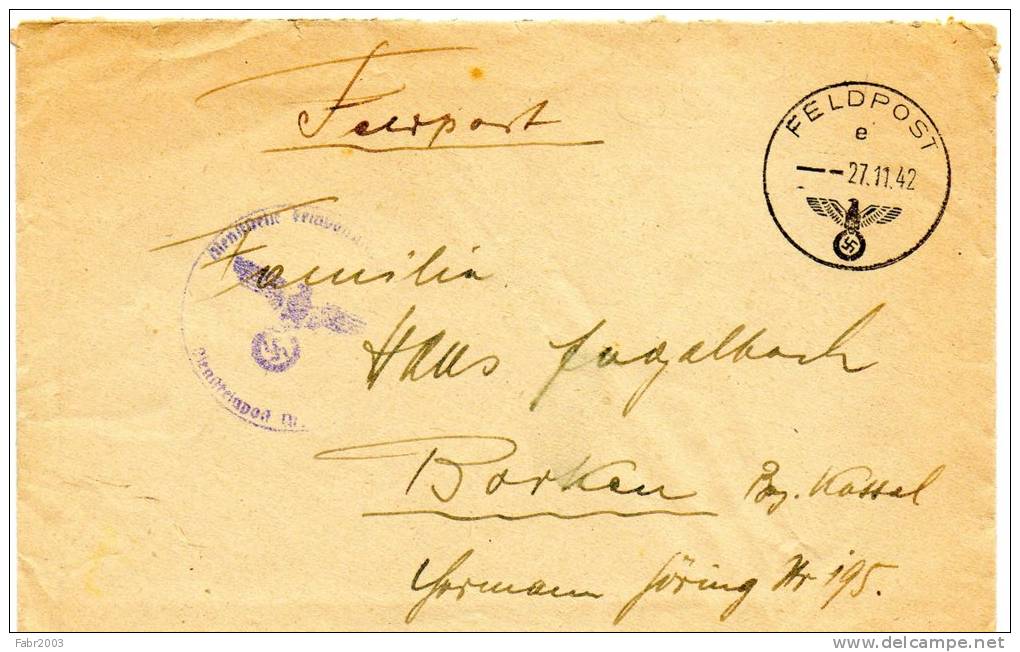 Jolie Lettre Feldpost Avec Correspondance. 27/11/1942 - Other & Unclassified