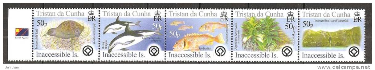 Tristan Da Cunha2005: Yvert784-8 INACCESSIBLE ISLANDmnh** Strip Of 5 - Tristan Da Cunha