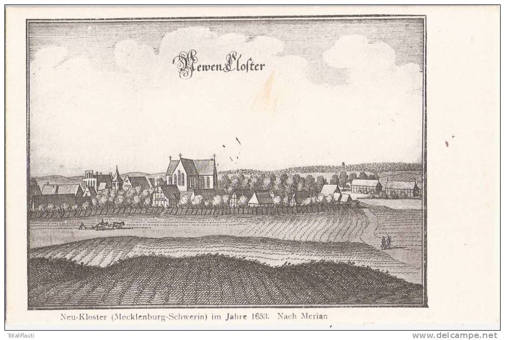 Neukloster Mecklenburg Im Jahre 1653 Nach Merian Verlag Löwenthal F/M TOP-Erhaltung Ungelaufen - Neukloster