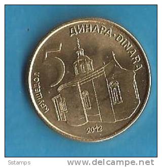 2012 X  UNC SRBIJA SERBIA 5 DINARA  MONETA  UNC - Serbie