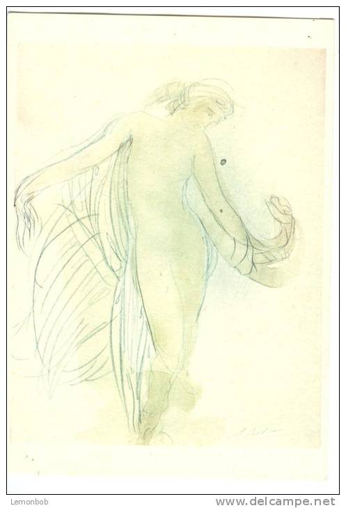 Rodin, Silhouette Sortant De L'eau, Figure Risen From Water, Unused Postcard [12311] - Paintings