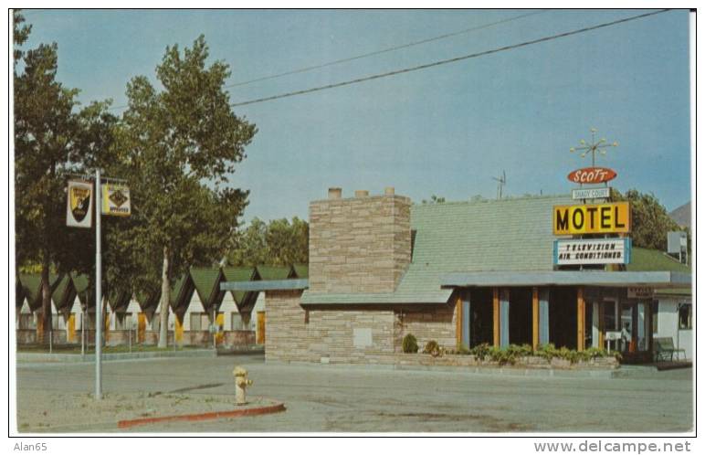 Winnemucca NV Nevada, Scott Shady Court Motel, Lodging, C1960s Vintage Postcard - Other & Unclassified