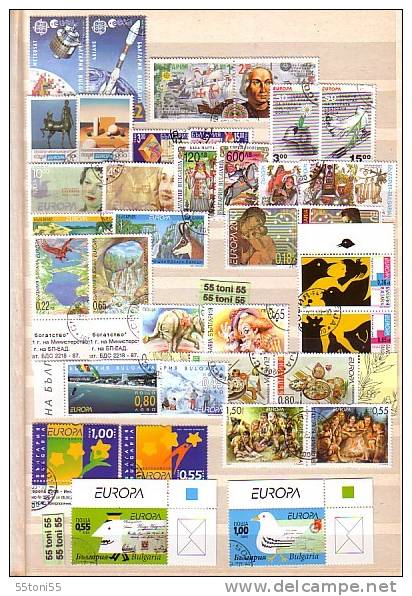 BULGARIA / Bulgarie  Collections  EUROPA    1991/2008      Used/oblitere (O) - Used Stamps