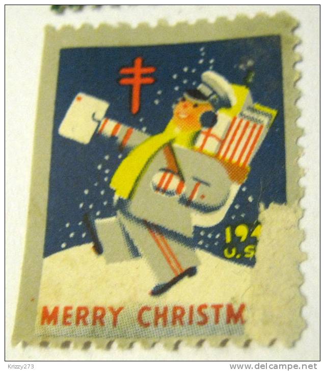 United States 1940's Christmas Seal Damaged - Unclassified