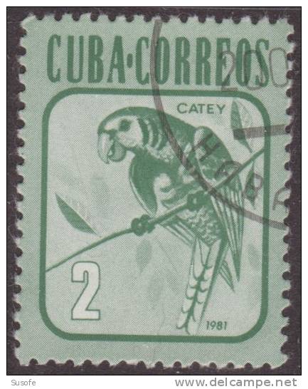 Cuba 1981 Scott 2458 Sello * Fauna Aves Loro Periquito Cuban Parakeet (Aratinga Euops) Michel 2607 Yvert 2317 Stamps - Unused Stamps