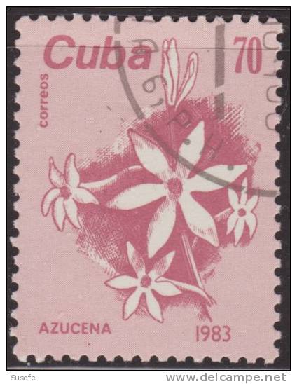 Cuba 1983 Scott 2660 Sello * Flora Flores Azucena Lilium Candidum Michel 2811 Yvert 2475 Stamps Timbre Briefmarke Kuba - Neufs