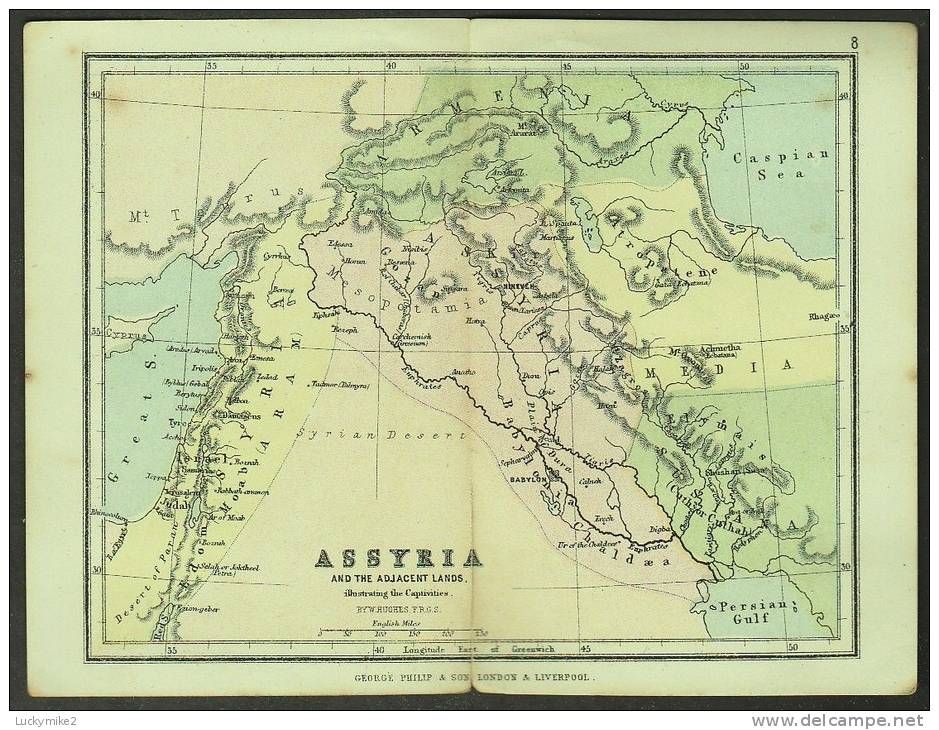 A C1950 Historical Map Of  "Assyria". - Other & Unclassified