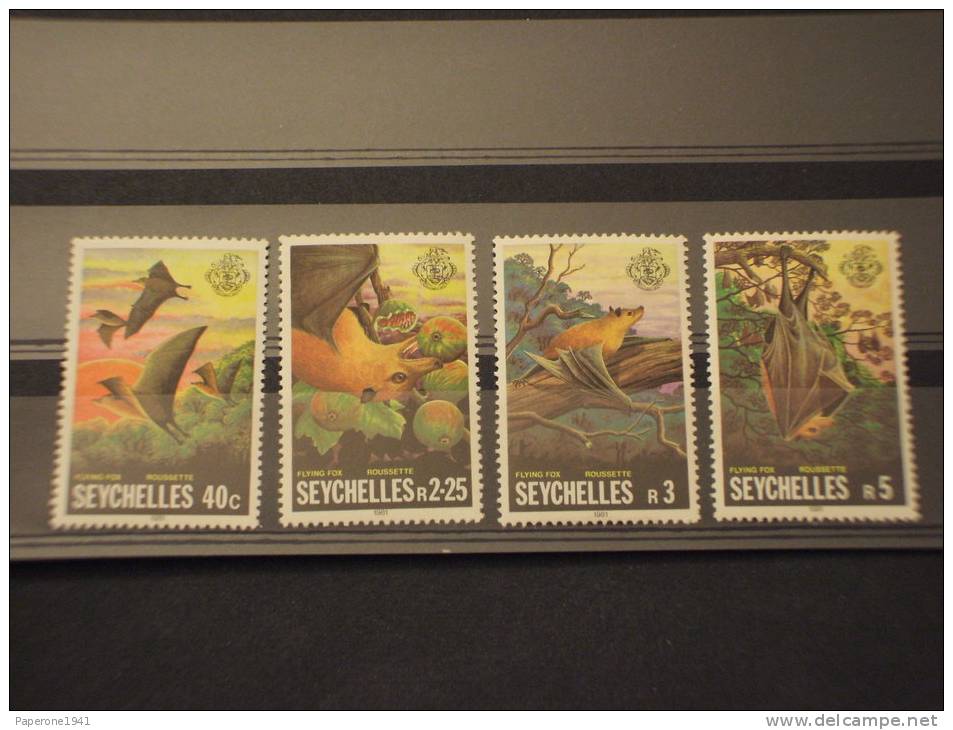 SEYCHELLES - 1981 FAUNA/PIPPISTRELLI 4 Valori - NUOVI(++) -TEMATICHE - Seychelles (...-1976)