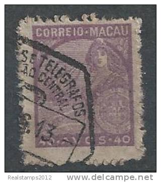 MACAU - 1942, Padrões,  40 A.    (o)  MUNDIFIL  Nº 324 - Oblitérés