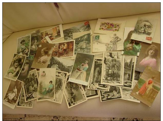 LOT De 88 CPA Cartes Postales FANTAISIE Femme Enfant Bebe Et Divers A Saisir - 5 - 99 Cartes