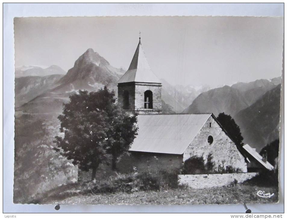 Carte Très Peu Courante - 38 - Villard Notre Dame - L'Eglise Et Vue Sur La Glacier De Pied Moutet Et Les Ecrins - Vénosc