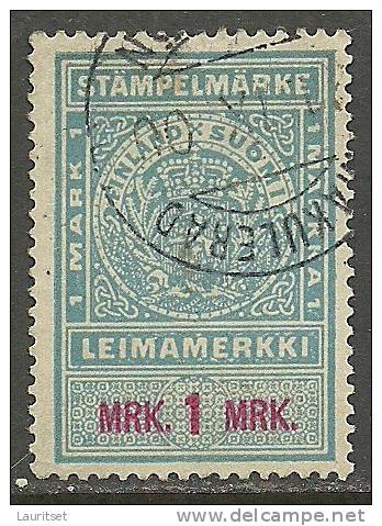 FINLAND FINNLAND 1895 Stempelmarke 1 Mark O - Used Stamps