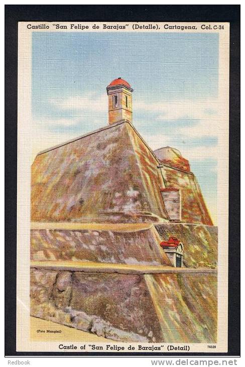 RB 900 - Coloured Postcard - Castillo San Felipe De Barajas - Cartagena Colombia - South America - Colombia