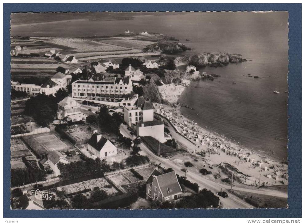 29 FINISTERE - CP LE POULDU - VUE AERIENNE DE LA PLAGE ET DE L'ESTUAIRE DU POULDU - CIM N° 85-58 A - CIRCULEE EN 1958 - Le Pouldu