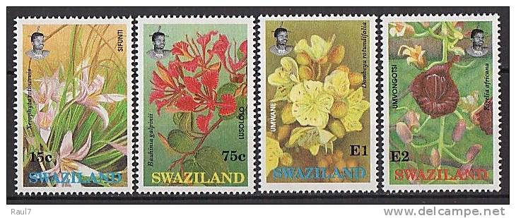 SWAZILAND - 1991 - Flore, Fleurs - 4v Neufs - Swaziland (1968-...)