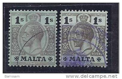 Malta1914: Michel49 Used(2 Varieties) - Malte (...-1964)