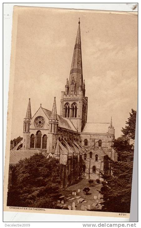 BR39437 Cathedral  Chichester    2 Scans - Chichester