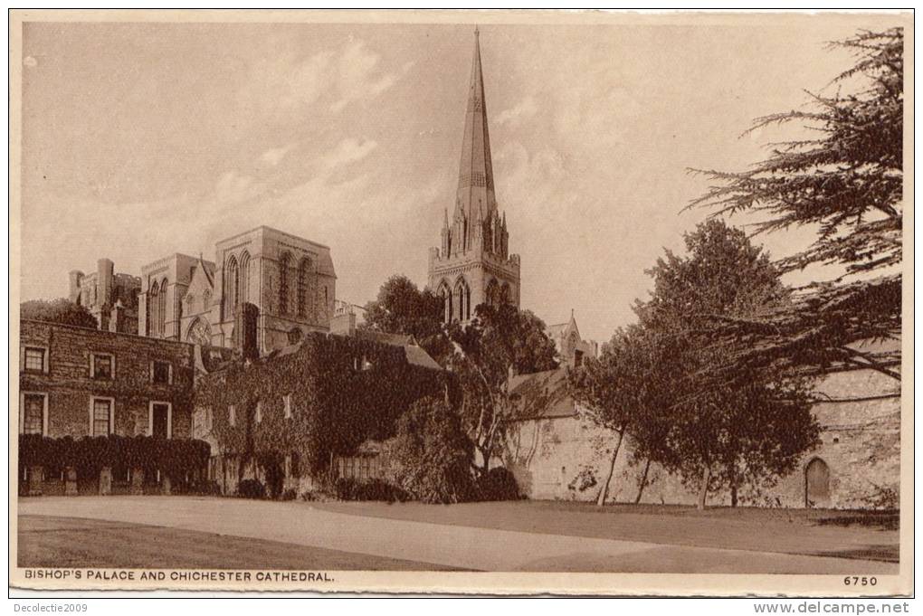 BR39437 Bishop S Palace An Cathedral  Chichester    2 Scans - Chichester