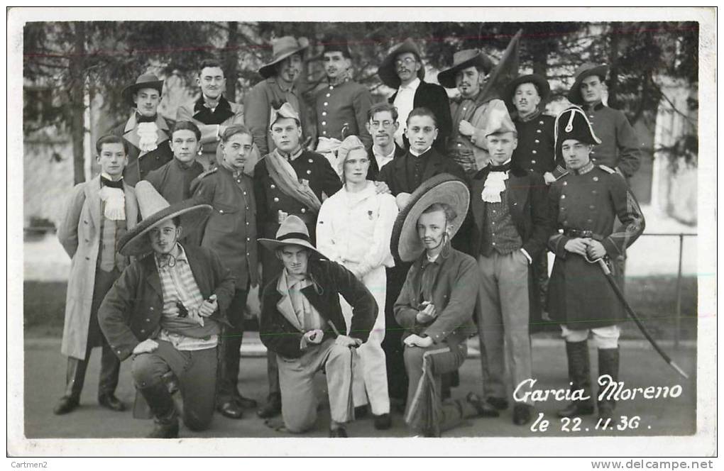 CARTE PHOTO : GARCIA MORENO CARNAVAL THEATRE COSTUME SPECTACLE ESPAGNE ESPANA - Teatro