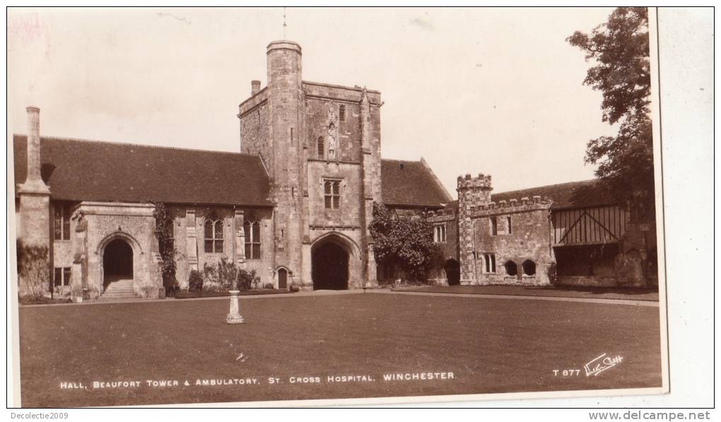 BR39449 Hall Beaufort Tower And Amulatory St Ccross Hospital Wincester    2 Scans - Winchester