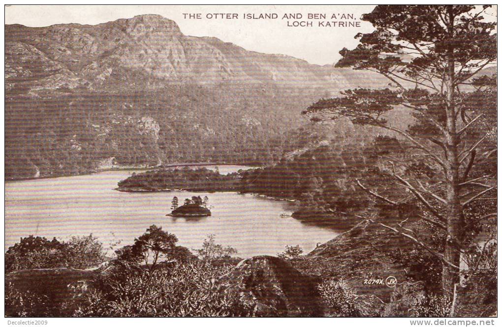 BR39489 The Otter Island And Ben A An Loch Katrine      2 Scans - Stirlingshire