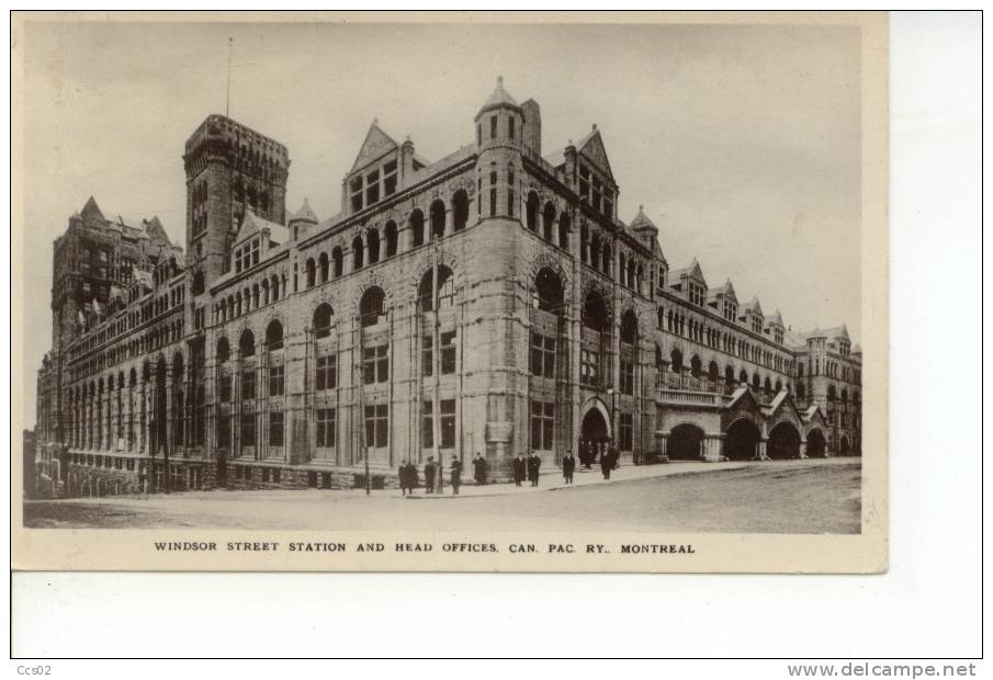 Windsor Street Station And Head Offices Can. Pac. Ry. Montreal 1927 - Montreal