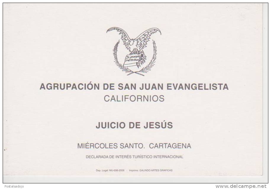 (AKX243) CARTAGENA. SEMANA SANTA. JUICIO DE JESUS - Murcia