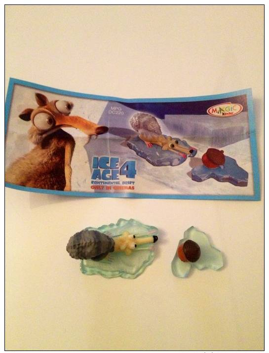 Lot Kinder Surprise Bpz Dc220 Age De Glace Ice Age4 Dc227 - Montables