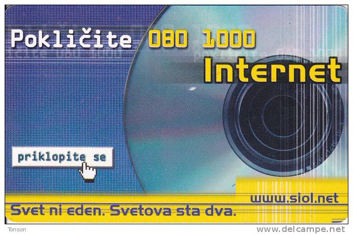 Slovenia, 273, Be Internet / Call 080 1000, 2 Scans. - Slovénie