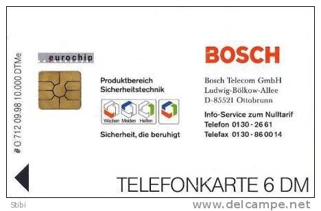 Germany - O 712 - 09.1998 - Bosch  - Spider-web - 10.000ex - O-Series : Séries Client